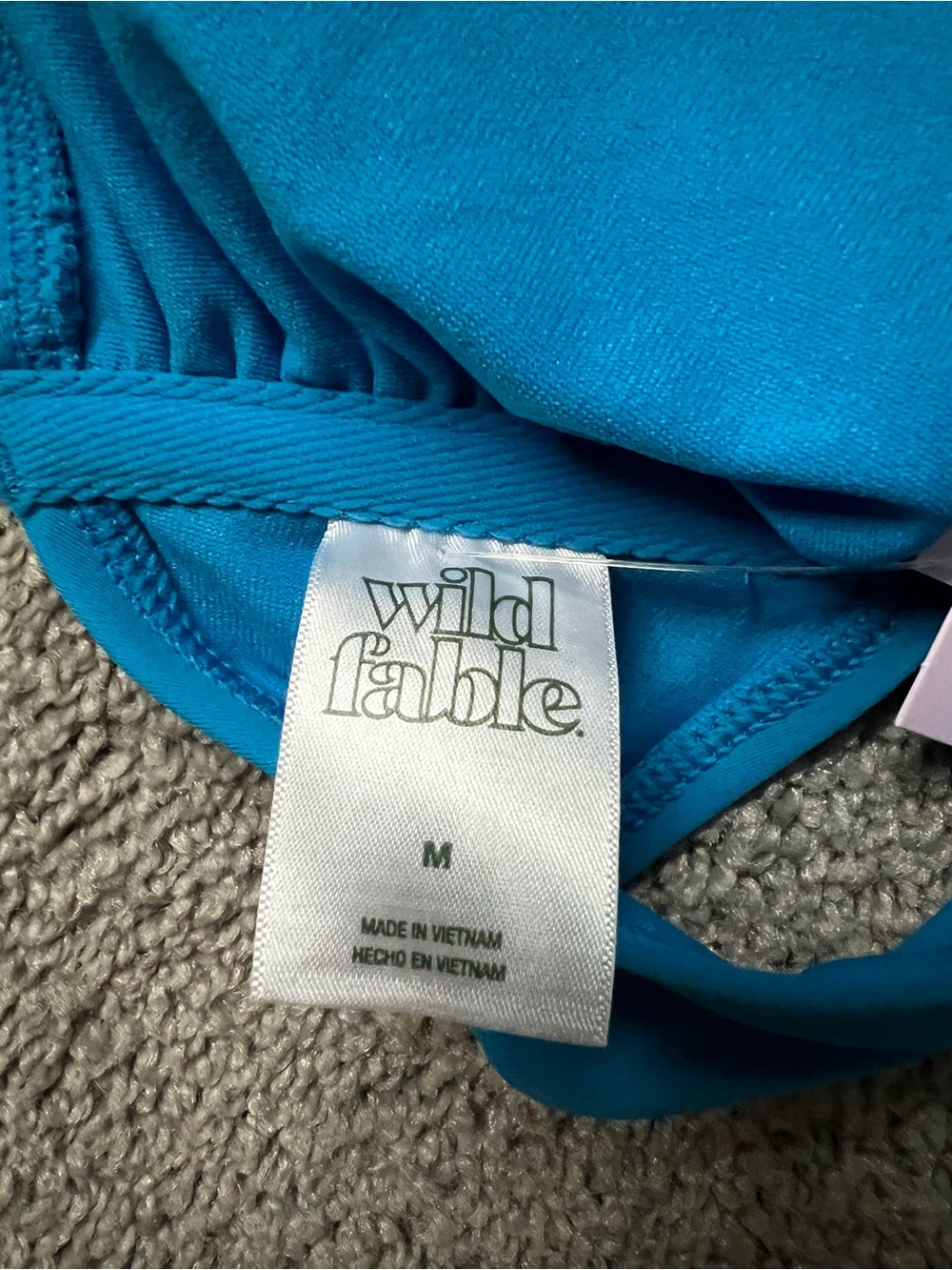 Wild Fable NWT Bright Blue Bandeau Bikini Set | Top M & Bottom S - Picture 4 of 9